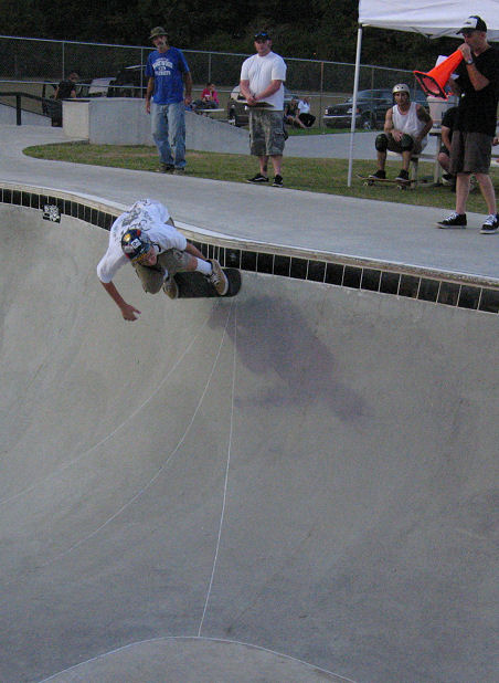Clayton Kraus backside air over the hip